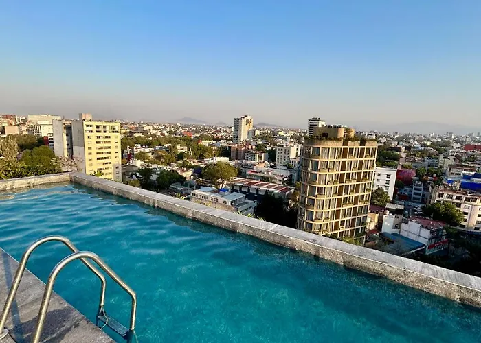 Roma Norte, Pool, Gym, Rooftop, Coworking, Balcony & Parking