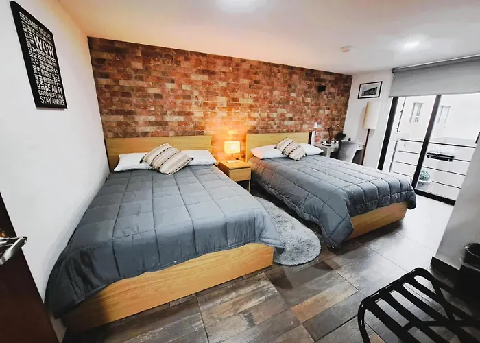 R05 Double Studio At Itesm Cem Full Services, Shared-Kitchen, Fridge ,Laundry, Smart Tv, Parking, Balcony