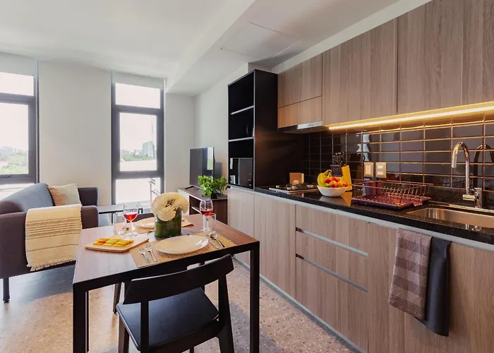 Bright & Modern Studio W/ Gym & Pool | Viato Homes