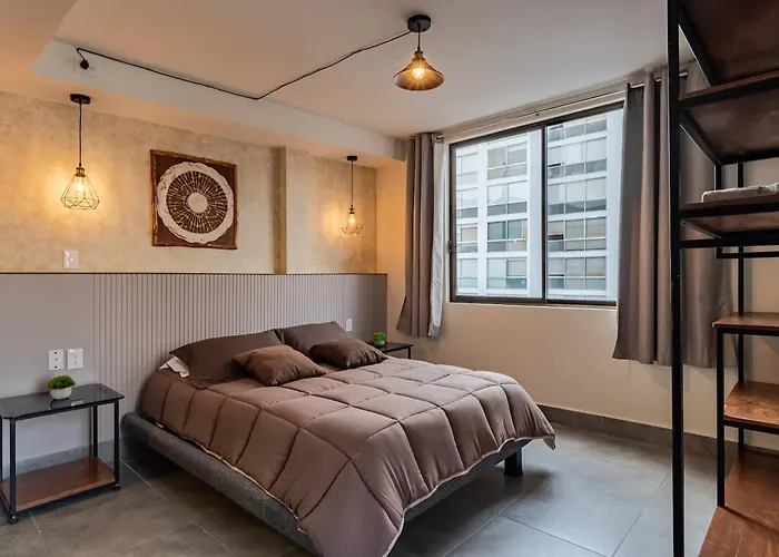 Sunny Condo With Rooftop In Roma Norte