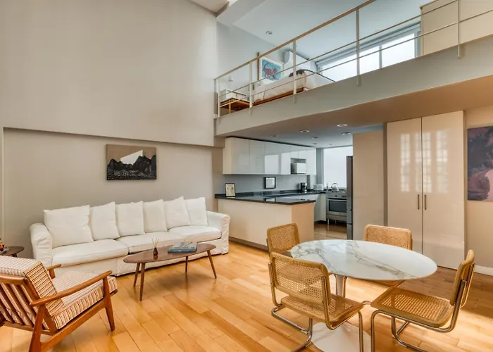 Great 1Br Two-Level Loft In Colonia Roma