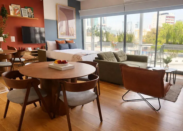 Loft In Roma Norte - Design, Rooftop And Ac