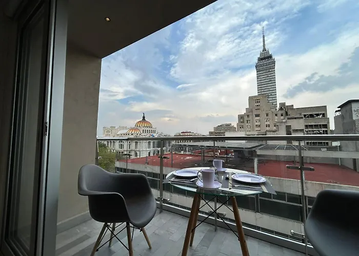 Loft Nuevo De Lujo Con Balcon Privado Y Vista Historica En El Corazon De La Ciudad De Mexico